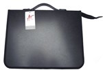 Colby Art Zippered A4 Polypropylene Portfolio BLACK
