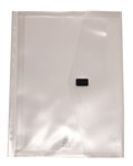 Pop A4 Polywally Wallet with Filing Strip CLEAR