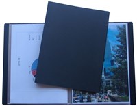Colby Economy Fixed Pocket A4 Display Book with 30 Pockets Black