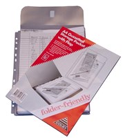 Folder Friendly A4 Heavy Duty Gussetted Pocket w Flap